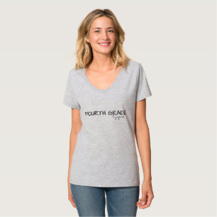 T-shirt 4e année Escadron enseignant école d'équipe d'élèv