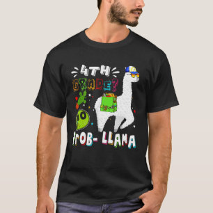 T-shirt 4e année No Prob Llama Premier jour Retour à l'éco