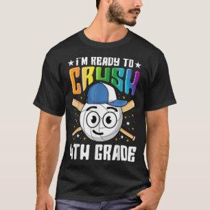 T-shirt 4e année Retour à l'école Chemise Baseball Premier