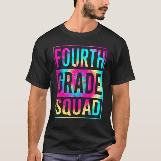 T-shirt 4e année Squad Tie Dye 4e Escadron Étudiants Ensei (Devant)