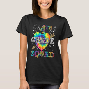 T-shirt 4e année Squad Tie Dye Retour à l'école Enseignant