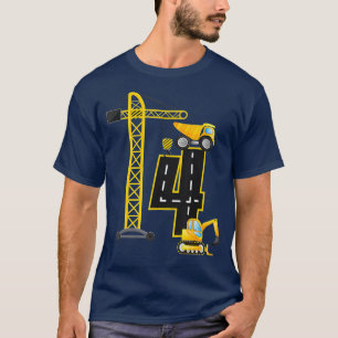 T-shirt 4e anniversaire de la construction de véhicules nu