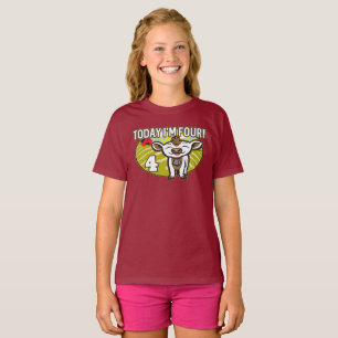 T-shirt 4e anniversaire de l'enfant Aujourd'hui, j'ai quat