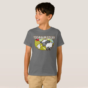 T-shirt 4e anniversaire de l'enfant Aujourd'hui, j'ai quat
