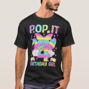 T-shirt 4e anniversaire Fidget Jouet Pop It Anniversaire F