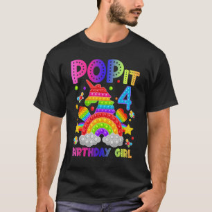 T-shirt 4e anniversaire Fidget Jouet Pop It Anniversaire F