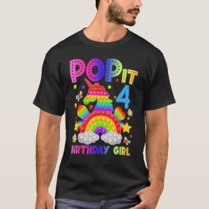 T-shirt 4e anniversaire Fidget Jouet Pop It Anniversaire F