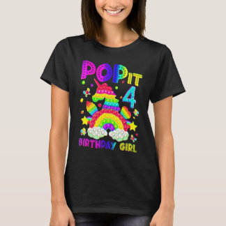 T-shirt 4e anniversaire Fidget Jouet Pop It Anniversaire F