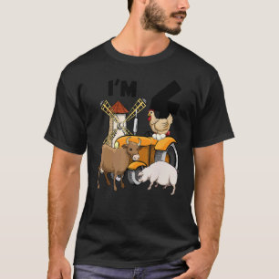 T-shirt 4e anniversaire Thème Ferme Tracteur 4 ans Anniver