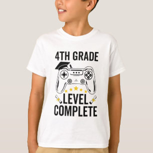 T-shirt 4e classe Niveau de fin d'études Gamer Classe de