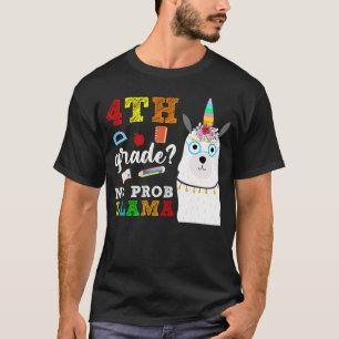 T-shirt 4e classe no prob llama