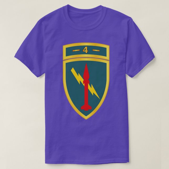 T-shirt 4e commande de missile SSI wi Txt X (Design devant)