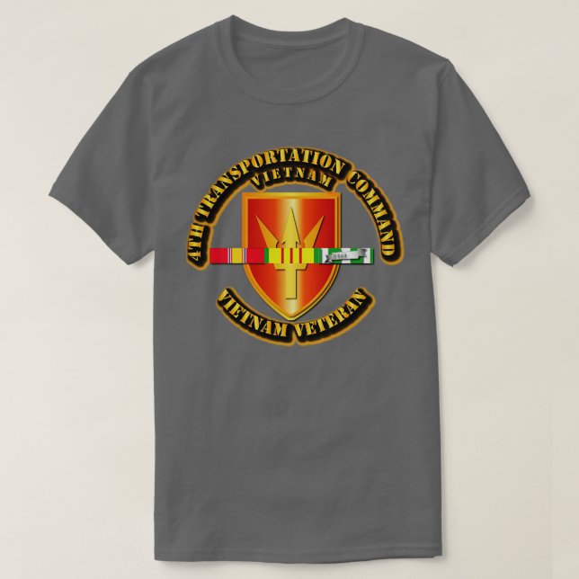 T-shirt 4e Commandement des transports avec rubans SVC (Design devant)
