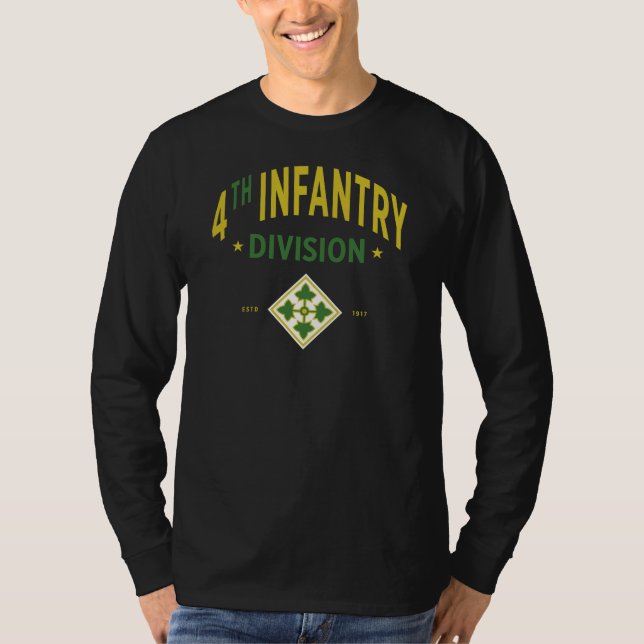T-shirt 4e division d'infanterie - armée américaine (Devant)