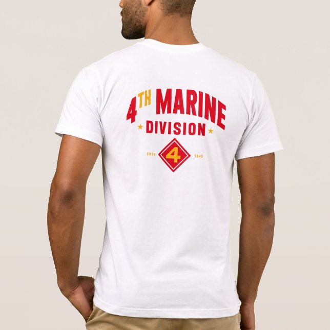 T-shirt 4e Division maritime - Opérations de quatrième cla (Dos)
