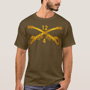 T-shirt 4e Escadron 12e Branche de cavalerie wo Txt