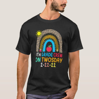T-shirt 4e grade d'équipage le deux jours Rainbow TwosDay 