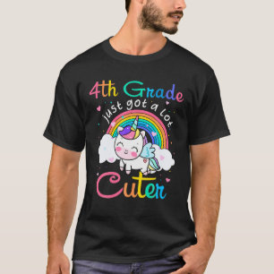 T-shirt 4E Grade J'Ai Juste Lot Cuter Rainbow Unicorn