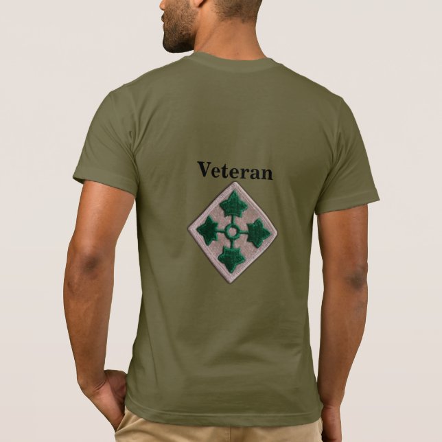 T-shirt 4e infanterie vétérans de Fort Carson (Dos)