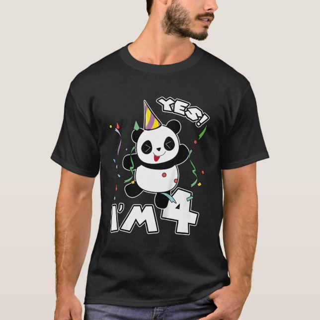 T-shirt 4E Panda Oui Je Suis 4 Panda (Devant)