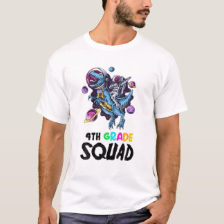 T-shirt 4Ème Année SQUAD Drôle Astronaut Rex Enseignant