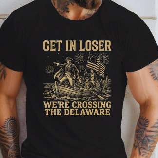 T-shirt 4ème Entrez les perdants Nous traversons le Delawa