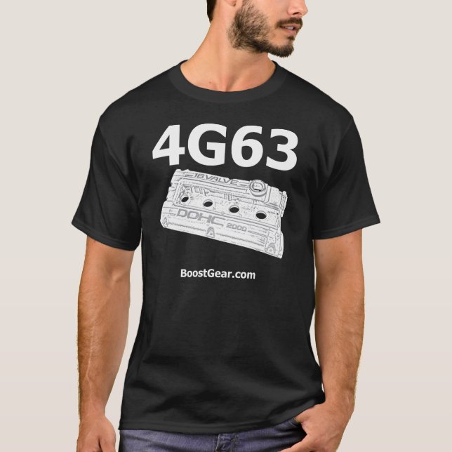 T-shirt 4G63 chemise - projecteur de Valvecover par (Devant)