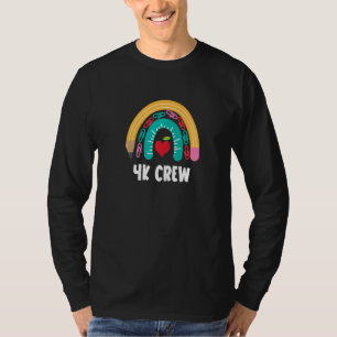 T-shirt 4k Crew Boho Arc-en-ciel pour enseignants