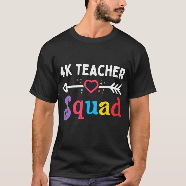 T-shirt 4k enseignant équipe 4k enseignant quatrième équip (Devant)