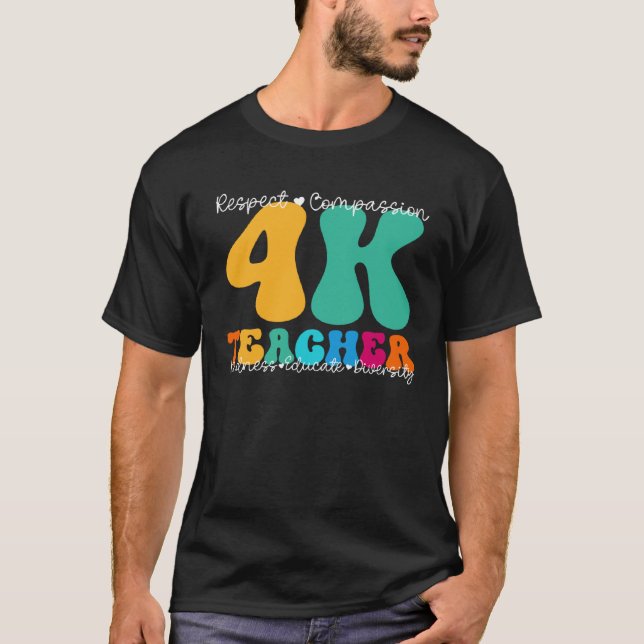 T-shirt 4K Teacher Appreciation Week Back to School (Devant)