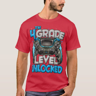 T-shirt 4th Grade Back To School 4th Grade Level Unlocked 