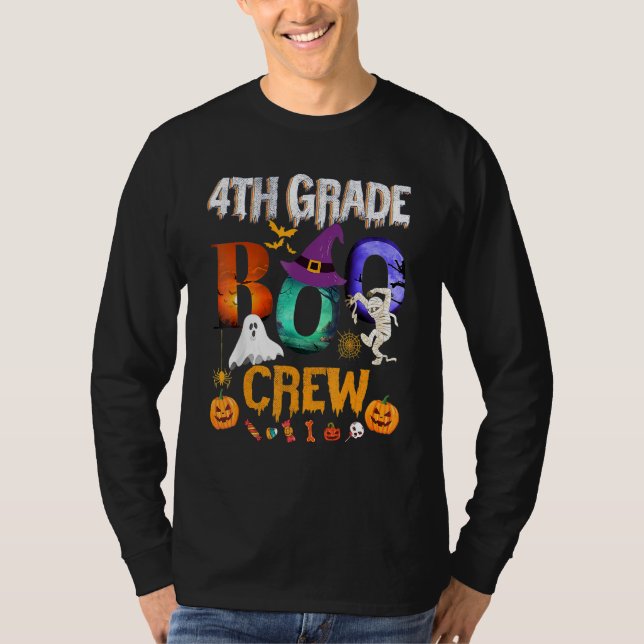 T-shirt 4th Grade Boo Crew Teacher Student  Halloween Cost (Devant)