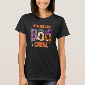 T-shirt 4th Grade Boo Crew Teachers Students Halloween Cos