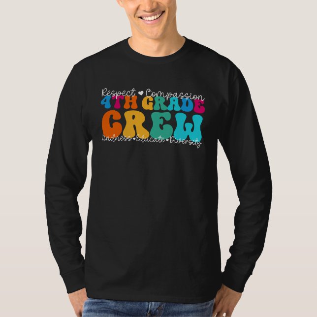 T-shirt 4th Grade Crew Appreciation Week Back to School (Devant)