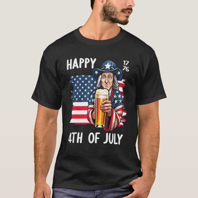 T-shirt 4th July 1776 Patriotic Patriot USA Eagle Independ (Devant)