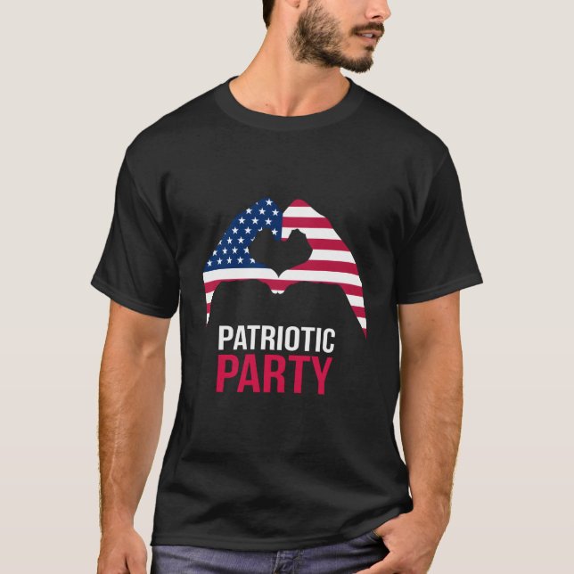 T-shirt 4Th July Patriotic Py America Usa He Flag (Devant)