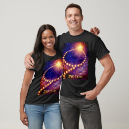 T-shirt 4th of July 50 Stars 250 Years USA Party Unisex