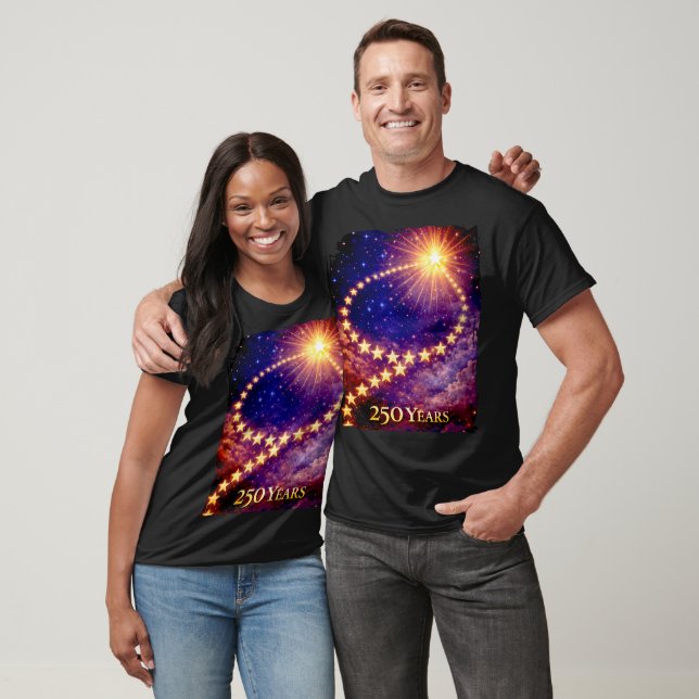 T-shirt 4th of July 50 Stars 250 Years USA Party Unisex (Unisexe)
