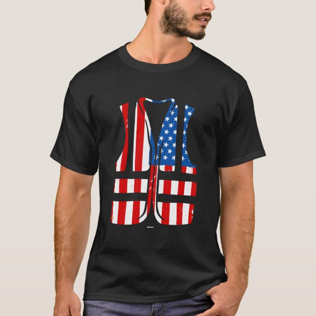 T-shirt 4Th Of July Coworker Swagazon Associate Usa Safety (Devant)