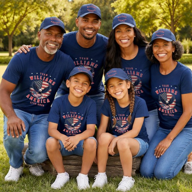 T-shirt 4th Of July Family Photos Matching Group Customize (Créateur téléchargé)