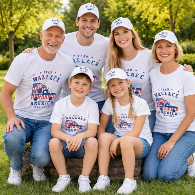 T-shirt 4th Of July Family Photos Matching Group Customize (Créateur téléchargé)