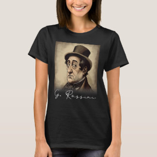 T-shirt 4th of July Gioachino Rossini US Flag Musician Com