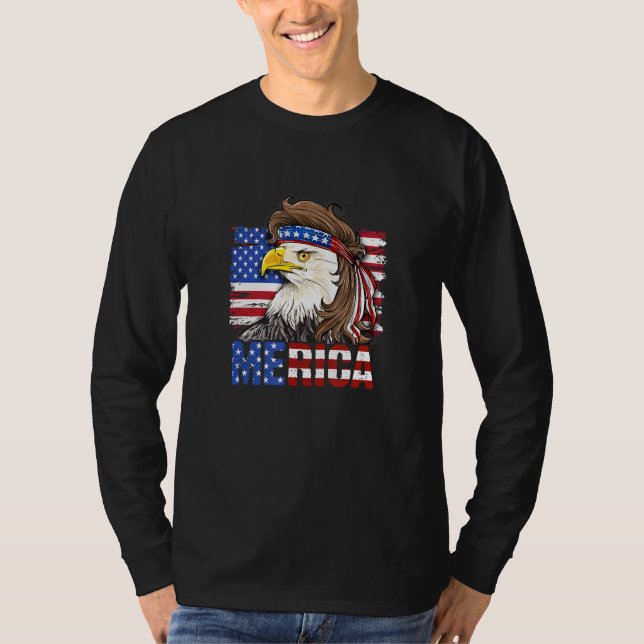 T-shirt 4th Of July Merica Eagle Patriotic USA Eagle Of Fr (Devant)