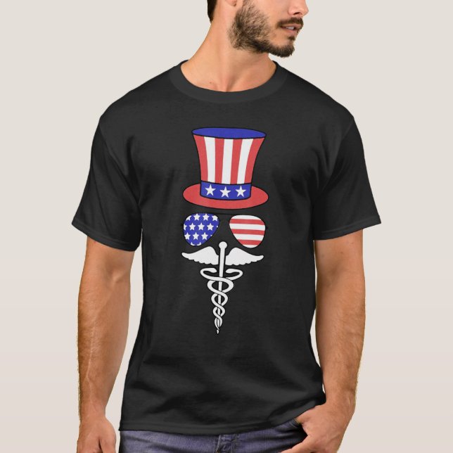T-shirt 4th Of July USA Emergency Department Room Healthca (Devant)