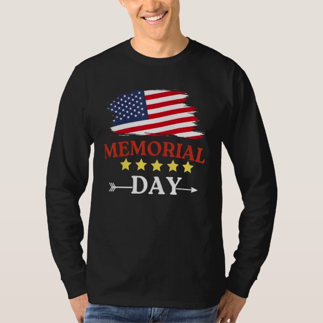 T-shirt 4th of July  Usa Flag For Independence Day (Devant)