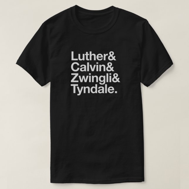 T-shirt 500th Chemise de Luther Calvin de réforme (Design devant)