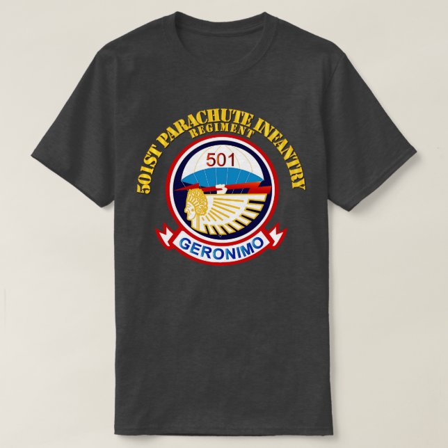 T-shirt 501 Régiment d'infanterie de parachute PP (Design devant)