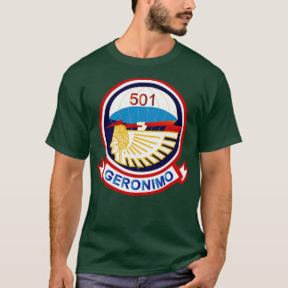 T-shirt 501 Régiment d'infanterie de parachutistes avec te