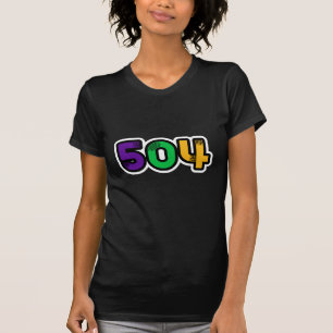 T-shirt 504 New Orleans Mardi Gras
