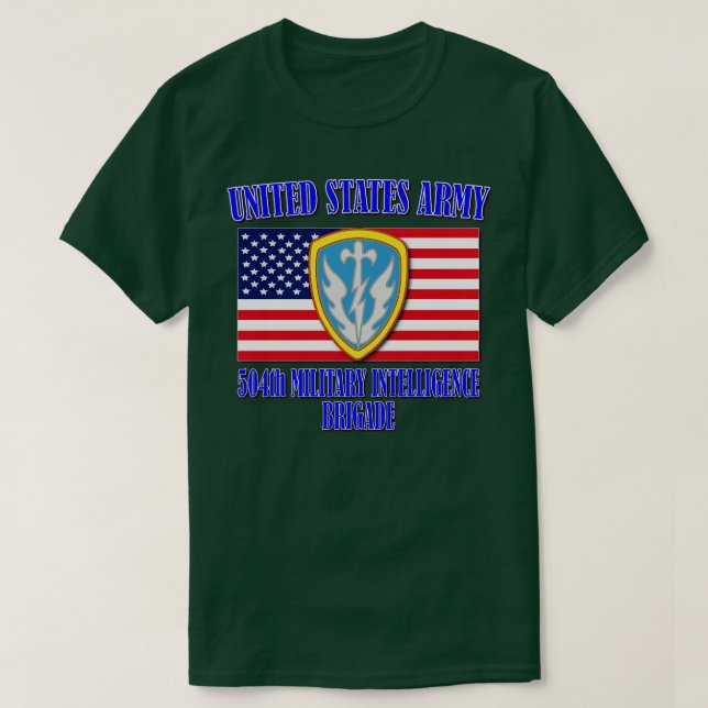 T-shirt 504e brigade de renseignement militaire 1 (Design devant)